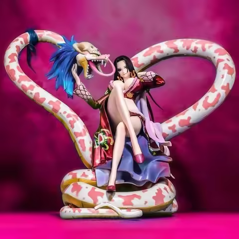 POP Boa Hancock Sitting Scale Painted Figurines Boa Hancock GK Model Pvc Statue Anime Figurines  Des