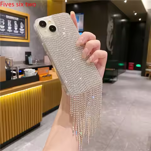 Luxury Korean Glitter Rhinestone Tassels Shiny Case For VIVO Y38 Y28 Y17S Y02 Y03 Y15S V40 V30 V29 V