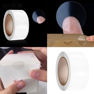 DO 500Pcs Clear Round Seal Sticker Adhesive PVC Sticker Wrapping Labels for Seal Envelopes Card Mail
