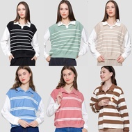 NVD Sweater Women's Sweater Plain Sweater Korean Look Sweater Oversize Crop Sweater Motif Sweater Cr