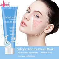 Salicylic Acid Ice Cream facial mask Acne Removing&amp;Moisturizing Smearing Sleep facial mask Blackhead Cleaning Mud Mask