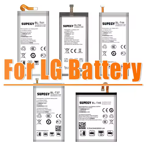 BL-T37 BL-T44 BL-T46 BL-T41 BL-T42 Battery For LG G8 ThinQ/G820 V50/ThinQ/V50S/G8X Stylo5/K50/Q60/K4