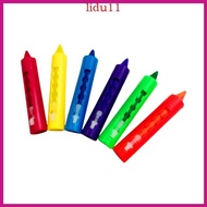 LID Washable Toddler Crayons 6 Color Easy to Grip Crayon with Pen Holder For Kids