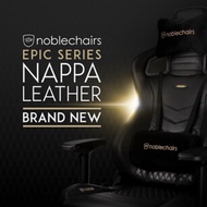 ⚙️GAMING CHAIR (เก้าอี้เกมมิ่ง) NOBLECHAIRS EPIC NAPPA LEATHER (GC-NBC-EPICNAPPABLK) (BLACK) (EMBLY REQUIRED)