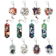New Genshin Impact Nahida Baizhu Nilou Alhaitham Dehya Kaveh Acrylic Keychain Bag Pendant Game Chara