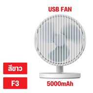 Eloop by Orsen  F3 พัดลมพกพา ใช้นาน 20 ชม.ชาร์จแบตได้ USB Rechargeable Portable FAN แรง 3 ระดับ ของแ