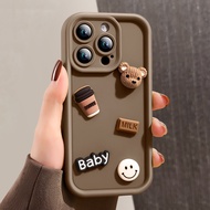 Suitable for vivoX200Pro Phone Case Retro Three-Dimensional Bear X100 Protective Case Y78 Creative S