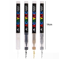 Guangna 8101 thẳng chất lỏng mềm-đầu Bút Đánh Dấu Acrylic bút màu đục Stackable graffiti bút cho gốm