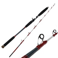 【TRAINFIS】1.6 Meter Solid Tip Medium Heavy Rod 20-50lb/80-250g Saltwater Surfing Fishing Rod Slow-Ji