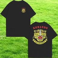 Ggk Series Military Tee Full Cotton Gerakhas Komando T ShirtHla Shirt Men