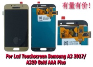 LCD TOUCHSCREEN SAMSUNG A320 - A3 2017 CONTRAS - GOLD - LCD TS SMS