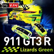 [Mr.Key]Lizard Green Modify Key Cover Case for Porsche Cayenne Macan 718 Panamera 911 Taycan Cayman