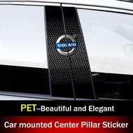 Automotive Exterior Decorations High-end Diamond Grid Texture PET Car Window B Pillars Sticker Cover
