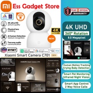NEW Xiaomi CCTV Smart Camera C700 C701 4K 360° Viewing Angle Full-Color Night Vision 8MP AI Crying B