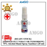 AMGO 99% Kill Bacteria 75% Alcohol Spray Sanitizer Alcohol Spray Sanitiser Instant Hand Sanitizer Spray 20ml