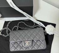 Chanel Classic Flap Mini Grey Colour Handbag 20cm 23b 灰色