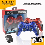 Turbo Wireless Controller Stick Joystick Gamepad PS2 PS 2 PC PS USB Bluetooth Laptop Game Gaming PES