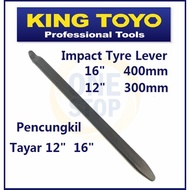 King Toyo Impact Tyre Lever 12" / 16" / 20" ( 300mm 400mm 500mm ) , KING TOYO Impact Pencungkil Tayar 16" 400mm / sata toptul stanley