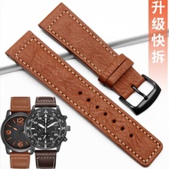 Citizen BM8475 Leather Strap Orange Black CA0690 CA0690 Watch Strap 22mm