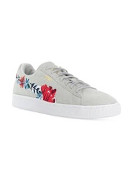 Puma Hyper Floral Grey Suede Sneakers - Puma Floral Sneakers