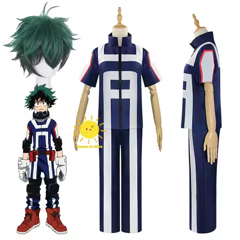 Anime My Hero Academia Cosplay Costumes Midoriya Izuku Cosplay Coat Pants Midoriya Izuku Suits Wig H