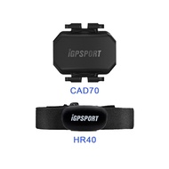 Igpsport SPD70 CAD70 เซนเซอร์วัดความเร็ว ANT+ มอนิเตอร์อัตราการเต้นหัวใจ HR40 สําหรับ Bryton iGPSPORT Garmin XOSS