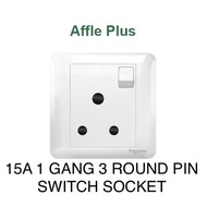 SCHNEIDER AFFLE PLUS 15Amp / 13Amp SINGLE GANG SWITCH SOCKET