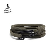Bracelet men's army carabiner mini paracordTALI Wanita