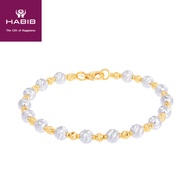 HABIB Oro Italia 916 Yellow and White Gold Bracelet GW39311221(YW)-BI