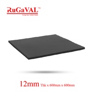 Neoprene Sheet(Size:12mm(T)x600mmx600mmChloroprene rubber (CR) Rubber Sheet Smooth Surface-READY STO