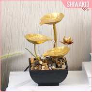 [Shiwaki3] Tabletop Water Fountain, Small Desk Waterfall Fountain, Decorative Fountain,