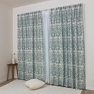 [144 Size] William Morris Flameproof Curtain Set of 4 [Brer Rabbit Blairabbit] 2 Level 3 Blackout Dr