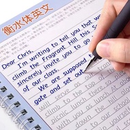 3pcs English Italic Writing Book Reusable Handwriting Calligraphy Practice Book English Alphabet Wor