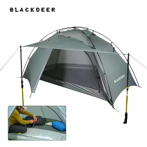Blackdeer Gallop 1.5P Ultralight Backpacking Tent 1.39kg 3-Season Camping Shelter Exoskeleton Frame 