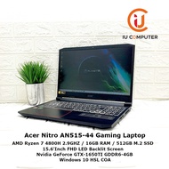 ACER NITRO 5 AN515-44 AMD RYZEN 7 4800H 16GB RAM 512 GB M.2 SSD GTX1650TI USED LAPTOP REFURBISHED NO
