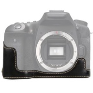 全城熱賣 - 適用於佳能EOS 90D 皮質相機底座 (顏色：黑色)