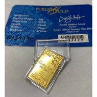 READY STOCK : Public Gold LBMA Bullion Bar Public Gold 10g (Au 999.9) 纯金10克 PAMP Suisse Poh Kong Bun