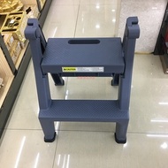 。Gray Car Wash Stool Plastic Household Foldable Car Beauty Ladder Chair Two-Step Photography Small L