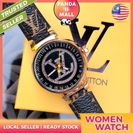 2024 LV Women's New Fashion Simple Print Quartz Watch Business Leisure Student Belt Watch