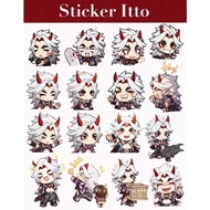 Arataki Itto character sticker set