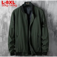 Jumbo plain bomber jacket, plain jumbo men's jacket, 4xL-8xL
