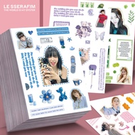 8-95pcs HOT CRAZY Album KPOP Photo Stickers SAKURA KIM CHAEWON HUH YUNJIN KAZUHA HONG EUNCHAE Waterp