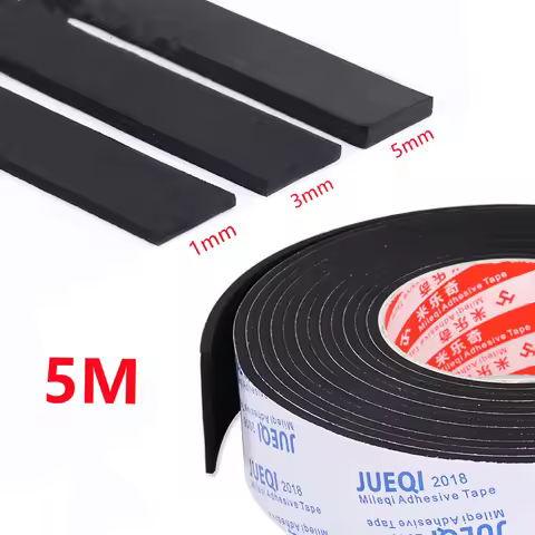 5M EVA Anti-collision Seal Strip Tape Double-sided Strong Self-adhesive Tape Door Frame Gap Sealing 
