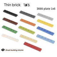 Diy Building Blocks 3666 Compatible with Lego Small Particles 1X6 Thin Brick Insertion Educational T