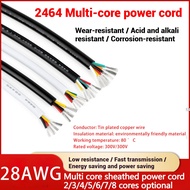2464 28AWG multi-core sheathed wire power wire signal control flexible wire 2/3/4/5/6/7/8/10 core mo