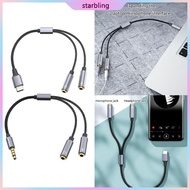 Star Headsets Mic Splitter Gamings Headsets to PC Adapters for Desktop Laptops