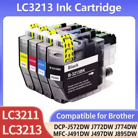Ink Brother Printer 1~6set LC3211 LC3213 Ink Cartridge Compatible for Brother DCP-J572DW J772DW J774