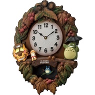[Direct from Japan]RHYTHM My Neighbor Totoro Clock with Theme Song Brown 4MJ429-M06