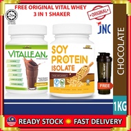 Pharmanutri Soy Protein Isolate 1kg, (Unflavor) 91% Protein+ Vitallean +FREE Shaker- Vegan Protein M