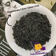 12mm Bamboo Sequin Beads | Black Bamboo Sequin Beads, Day String Material (15gr)